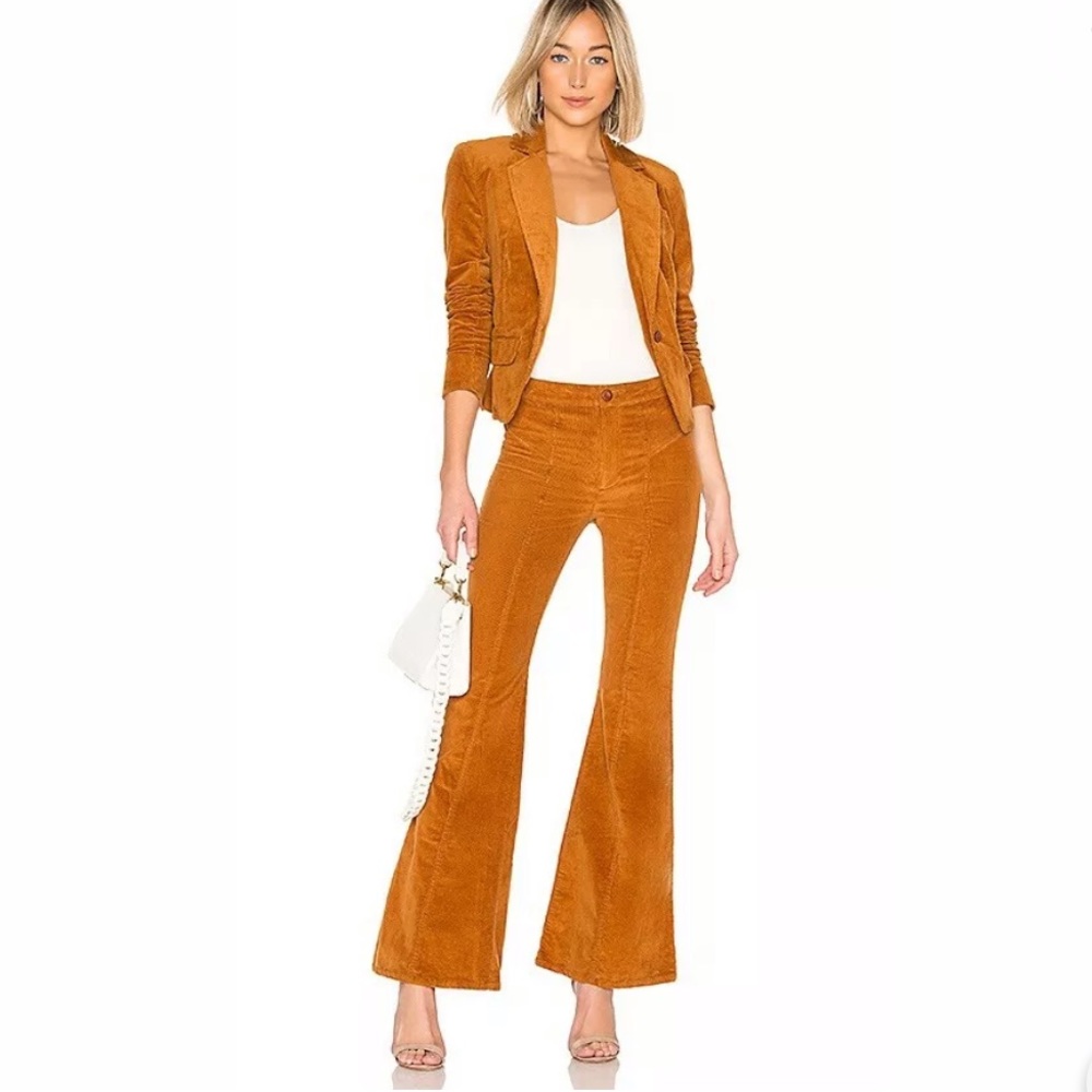 NWT Free People Heidi Cord Suit Set in Brown
